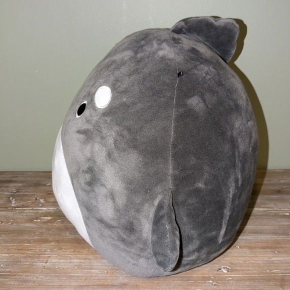 Squishmallow 12" Kai the Orca Gray/White EUC - Picture 3 of 8